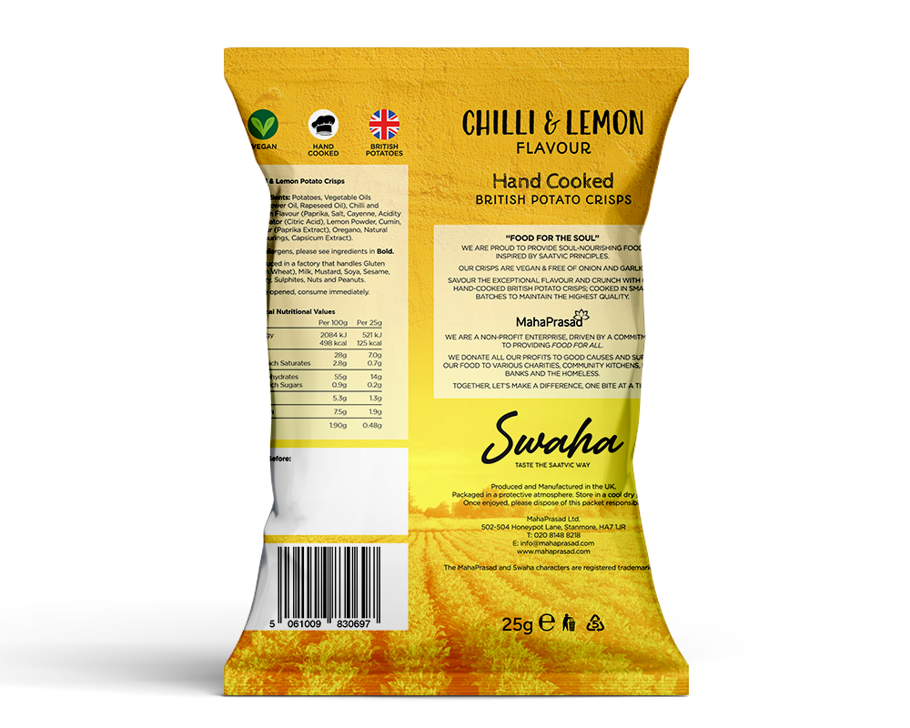 36 x Chilli & Lemon 25g