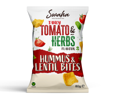 6 x Tangy Tomato & Herb Hummus & Lentil Bites 80g