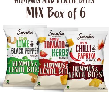 6 x Hummus & Lentil Bites 80g Mixed Box